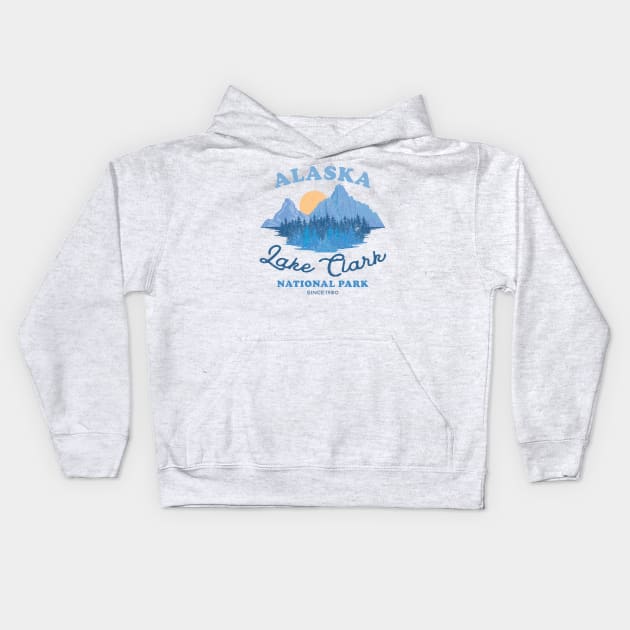 Lake Clark National Park Alaska Kids Hoodie by Sachpica